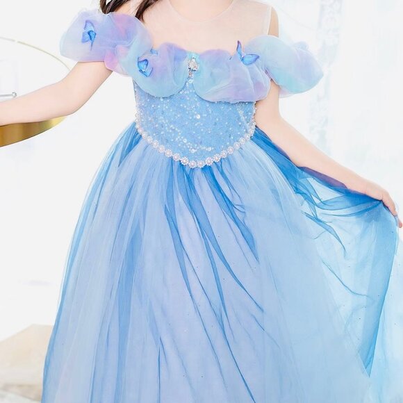 lue Princess Dress with Accessories – Cinderella Inspired✨ - Picture 3 of 5